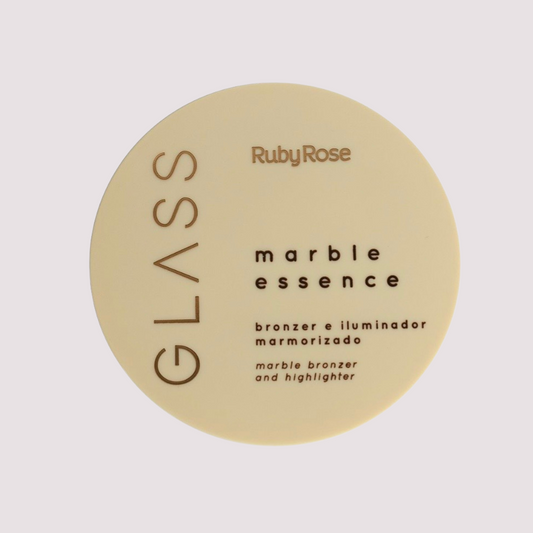 Bronzer E Iluminador Marmorizado - Glass Ruby Rose - Hbf16052