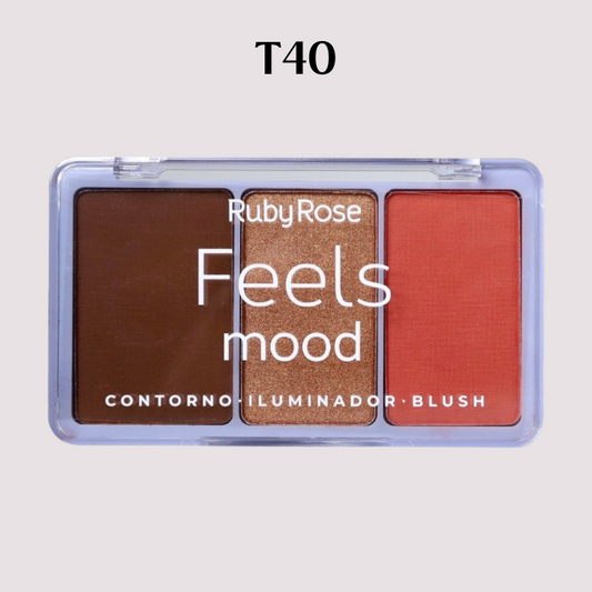 Paleta De Contorno Iluminador Blush - Ruby Rose