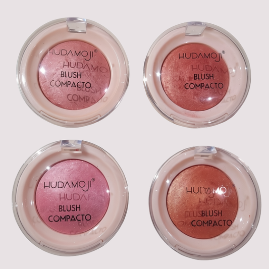 Blush Compacto - Hudamoji - Efeito Glow Natural