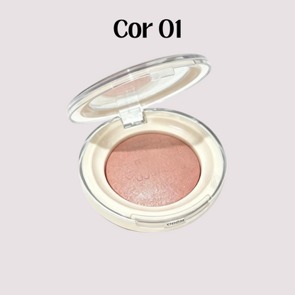 Blush Compacto - Hudamoji - Efeito Glow Natural