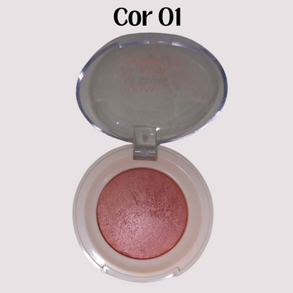 Blush Compacto - Hudamoji - Efeito Glow Natural
