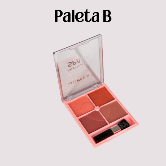 Paleta de Blush 4 Cores da Sarah’s Beauty