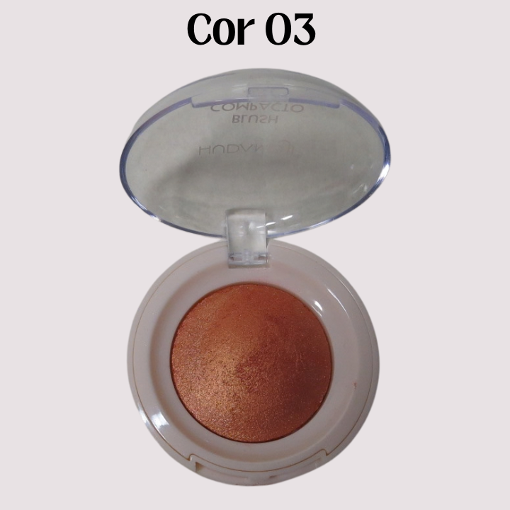 Blush Compacto - Hudamoji - Efeito Glow Natural