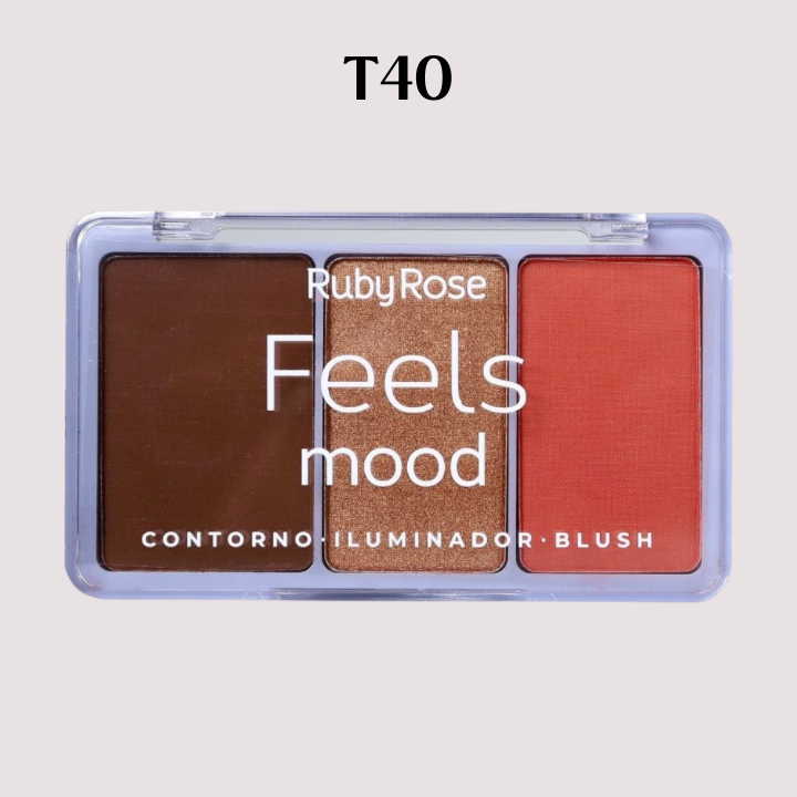 Paleta De Contorno Iluminador Blush - Ruby Rose