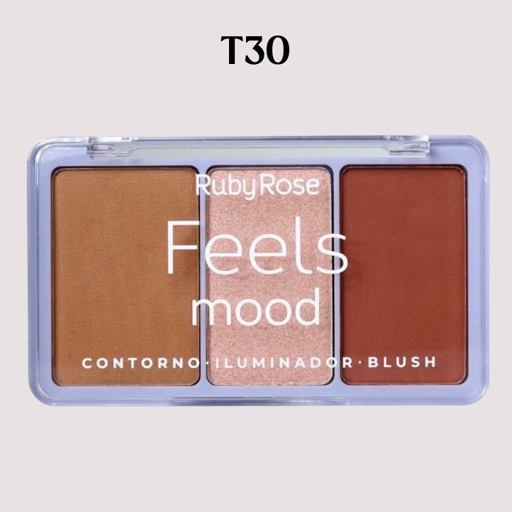 Paleta De Contorno Iluminador Blush - Ruby Rose